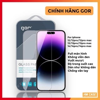 Cường lực Gor iPhone 14, 14 Pro, 14 Plus, 14 Promax, iPhone 13, 13 Pro, 13 Promax, 12, 12 Pro, 12 Promax, Chính hãng GOR