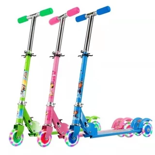 Xe Trượt Scooter 3 Bánh Chính Hãng Gozin Bánh Pu Phát Sáng Vĩnh Cửu, Khung Hợp Kim Chắc Chắn Gấp Gọn