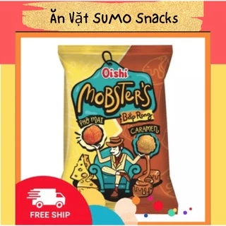 Bim Bim Snack Bắp Rang Caramen Phô Mai Oishi Mobsters 75/80g-Ăn Vặt Sumo Snack