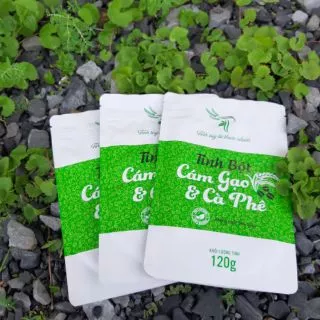 Tinh bột cám gạo cà phê handmade _ 120g (Tẩy tế bào chết Body)