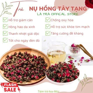 🌿200g Trà Nụ hoa hồng Tây Tạng LÀ TRÀ loại 1 (nguyên bông) dưỡng nhan, giảm stress, chống oxy hóa, detox