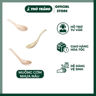 Muỗng Cơm Màu Nâu Nhựa Melamine Cao Cấp Fataco Việt Nam