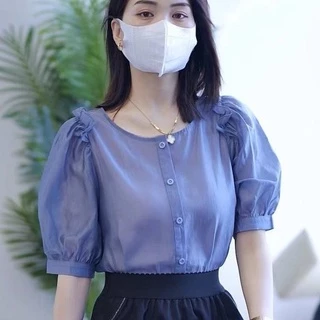 Áo Sơ Mi Chiffon Tay Ngắn Thời Trang Mùa Hè Dành Cho Nữ