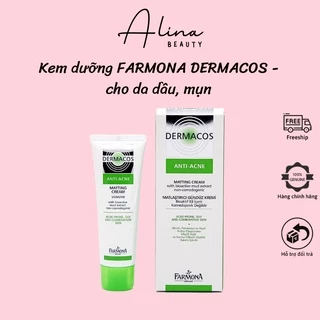 Kem dưỡng giảm bóng nhờn cho da dầu, mụn Farmona Dermacos Anti-Acne Matting Cream 50ml
