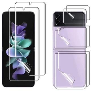 Miếng Dán Hydrogel Mềm 3 Trong 1 Bảo Vệ Màn Hình HD Chống Trầy Cho Samsung Z Flip 4 5G