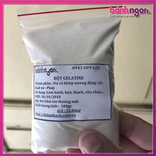 Bột Gelatine Pháp 100gr