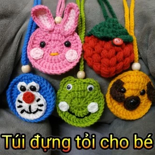 Túi đựng tỏi len Jasmine Baby handmade cho bé