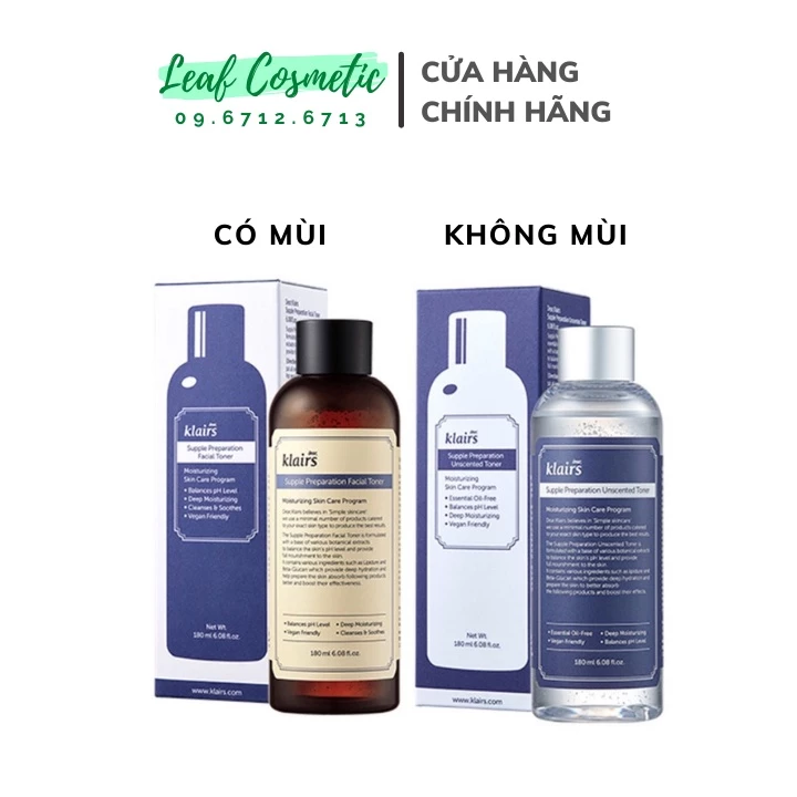 [ Mẫu Mới ] Nước Hoa Hồng Dear Klairs Supple Preparation Toner 180ml