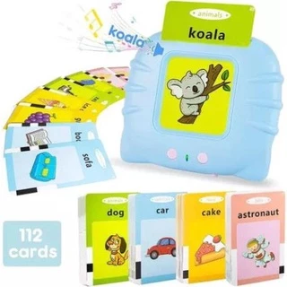 [ LOẠI 1 ] Máy Đọc Thẻ Flashcard 112 thẻ và 255 Thẻ Từ Vựng Tiếng Anh Cho Bé Tập Làm Quen Tiếng Anh, Máy Đọc Thẻ 8 Chip