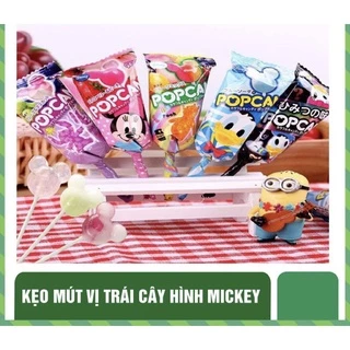 Kẹo mút hình Mickey PopCan Glico Nhật Bản Chống Sâu Răng