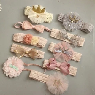 Set 3C Băng đô MS Mombaby thun co giãn, mềm mại, xinh xắn vintage đáng yêu cho bé