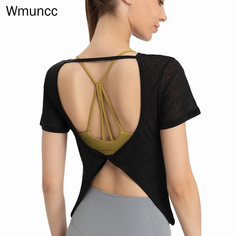 Wmuncc 2026 Áo Thun Thể Thao Tay Ngắn Dáng Rộng Siêu Nhẹ Thoáng Khí Nhanh Khô Thời Trang Cho Nữ