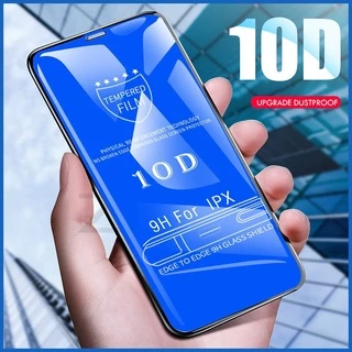 Kính Cường Lực IP 10D FULL MÀN Hạn Chế Bám Vân Tay các mã 6/6s/6 Plus/6sPlus/7/8/7 Plus/8Plus/X/XR/XS Max