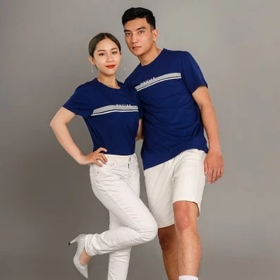 DLine HAVIAS áo thun cổ tròn vải Cotton 100% Premium