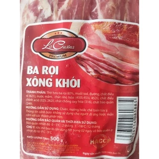 RẺ NHẤT SHOPPEE BA RỌI XÔNG KHÓI LACUSINA 500G DATE XA