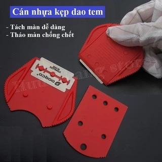 Cán nhựa kẹp dao tem tách màn chống chết