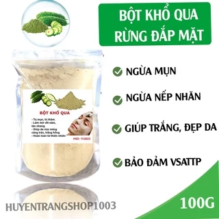 100g bột khổ qua mướp đắng giảm mụn, mờ thâm, trắng da handmade