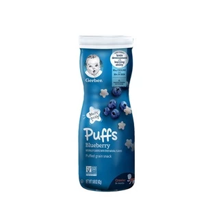 Bánh gạo cho bé ăn dặm Gerber Puffs Mỹ 42g, nhiều vị (8m+)