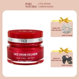 Kem Mặt Collagen VK-II Face Cream Collagen Giúp Ngăn Ngừa Mụn Giảm Thâm Mờ Sẹo Trắng Sáng Da 20g