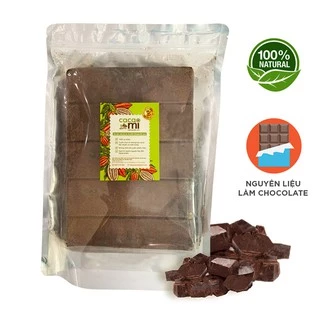 Cacao mass ca cao tươi không đường CacaoMi nguyên chất 100% nguyên liệu làm chocolate socola 1kg