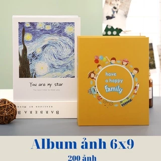 Album Ảnh 6x9 Chứa 200 Ảnh Bìa Giấy Cứng Siêu Xinh - Hỗ Trợ In Ảnh Giá Rẻ