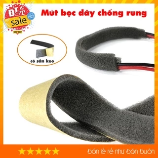 Mút bọc dây loa chống rung, có keo dán - Chống rung dây gây tạp âm,chống nhiễu mass dây trong âm thanh ( đơn vị bán mét)