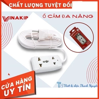 Ổ cắm đa năng liền dây 2 ngã VINAKIP 2m,3m