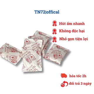 Gói hút ẩm máy ảnh, giày dép, tủ quần áo Silicagel loại 1/2/3/5/10g (Sỉ/ lẻ) 1KG - Túi chống ẩm mốc, khử mùi