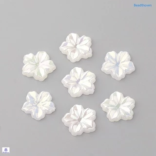 100 Ngọc Mài Tròn Mạ AB 12.5x13x2mm