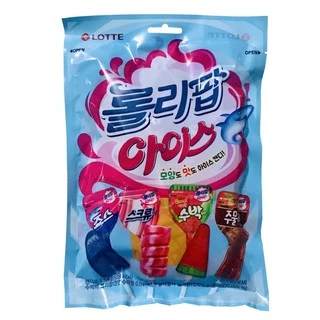 KẸO MÚT LOTTE LOLLIPOP ICE GÓI 12 CHIẾC - KẸO MÚT HÀN QUỐC