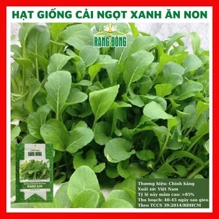 Hạt giống rau cải ngọt xanh ăn non - rau củ quả trồng chậu, vườn dễ chăm sóc 20gr RADO 638