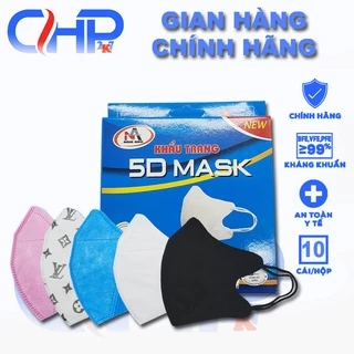 (5d mask)Hộp khẩu trang y tế 5d mask Nam Anh 3 lớp 10 cái