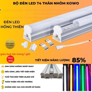 ĐÈN T4 LED  THÂN NHÔM LIỀN MÁNG HẮT TRẦN