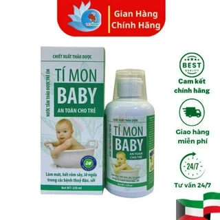 Tí Mon Baby Nước tắm thảo dược trẻ em  220ml