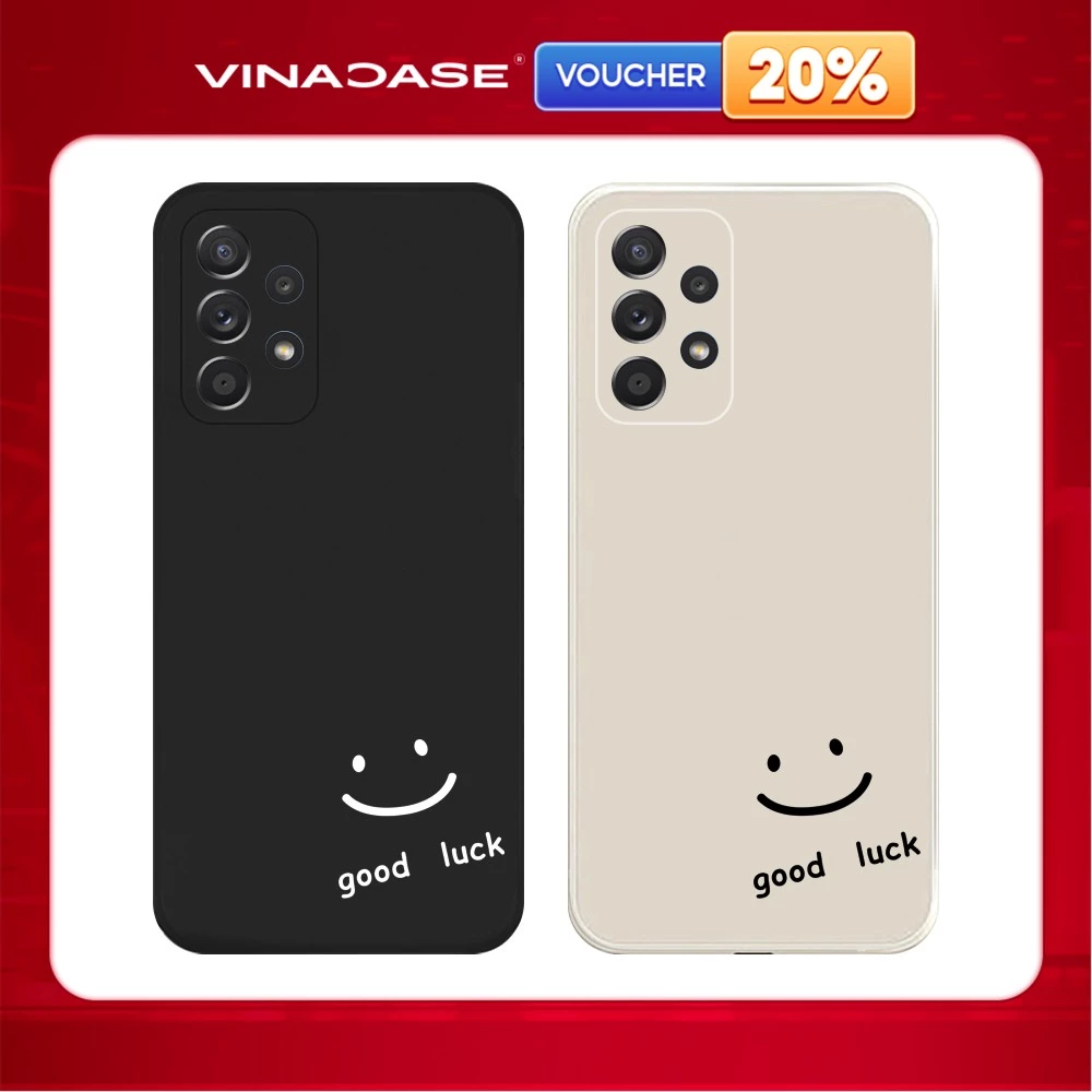 Ốp lưng Vina Case Samsung A10/A10S/A51/A32/A12/....dẻo cạnh vuông bảo vệ camera hình Good Luck