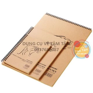 [ TÂM TÂM ]-Sổ giấy xi măng Potentate-020506, CRAFT SKETCH BOOK (BÌA CON CỌP)