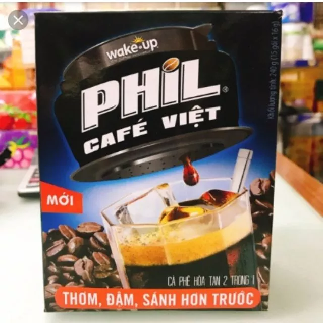 Cà phê hòa tan Phil Wake- up 2in1 (Phin/Phinn)