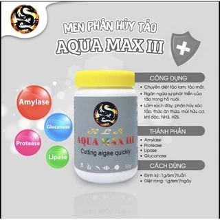 Men Diệt Tảo Hồ Cá Aqua Max 3 - Aquamax III Diệt Tảo, Rong Rêu Hồ Cá