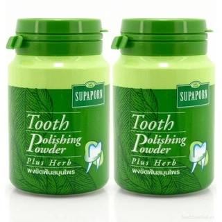 Bột trắng răng thảo dược Supaporn Thái Lan - Làm trắng, bảo vệ răng, không ê buốt [Hàng thái có sẵn]