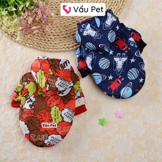 Áo Cho Chó Mèo Gió Lót Lông Mùa Đông - Quần Áo Cho Chó Poodle, Con, Lớn, Mèo, Thú Cưng Vẩu Pet Shop