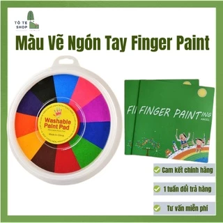 Đồ chơi màu vẽ ngón tay - Finger print sáng tạo bằng tay cho bé thỏa sức sáng tạo, Usborne Finger Print kèm sách vẽ