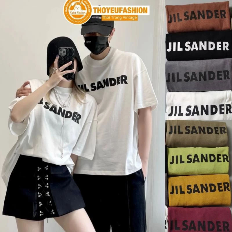 Áo Phông 3158 In JIN SANDER Nữ Nam, Áo Thun Tay Lỡ Oversize From Rộng Basic Chất Coton Thấm Hút Mồ Hôi - Thoyeufashion