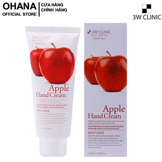 Kem Dưỡng Da Tay Hương Táo 3W Clinic Apple Hand Cream 100ml