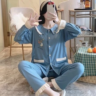 Bộ bầu và sau sinh chất cotton Sài Gòn mềm mịn Thu Đông 𝐁𝐃𝟒𝟗