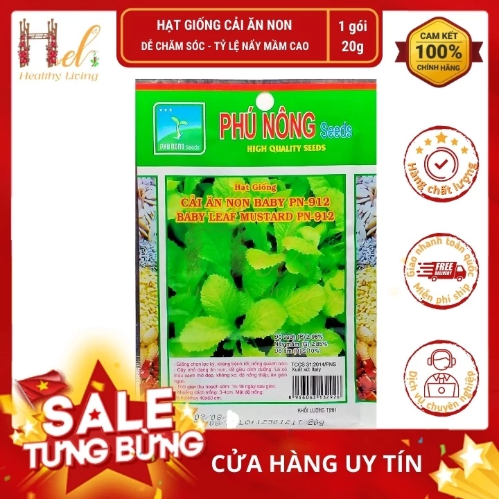 Hạt Giống Cải Bẹ Xanh Ăn Non Năng Suất Cao- Trồng Hạt Giống Rau Củ Quả Bằng Đất Sạch, Xơ Dừa, Mùn Dừa Và Phân Bón Hữu Cơ