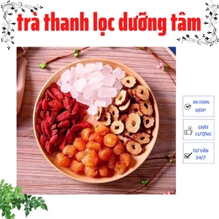 Set trà thanh lọc dưỡng tâm - ( long nhãn, kì tử, đường phèn, táo thái lát)