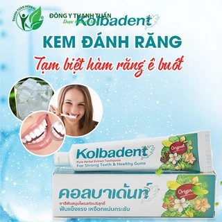 Kem đánh răng thảo dược Kolbadent tuýp lớn 160g - Nhập khẩu Thái Lan