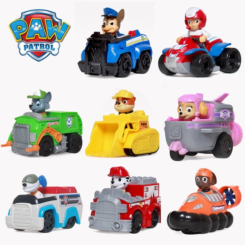 Bộ Đồ Chơi Lắp Ráp Xe Cảnh Sát paw patrol 8cm Cho Bé