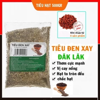 Hạt tiêu đen xay sẵn nguyên chất Đăklăk giá sỹ - 500gr- vị cay nồng thơm - Bigmon