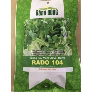 Hạt giống rau mầm củ cải trắng gói 100gram